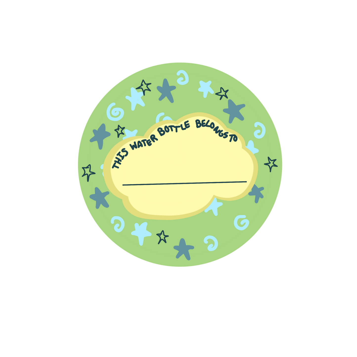 This Water Bottle Belongs To: Sticker