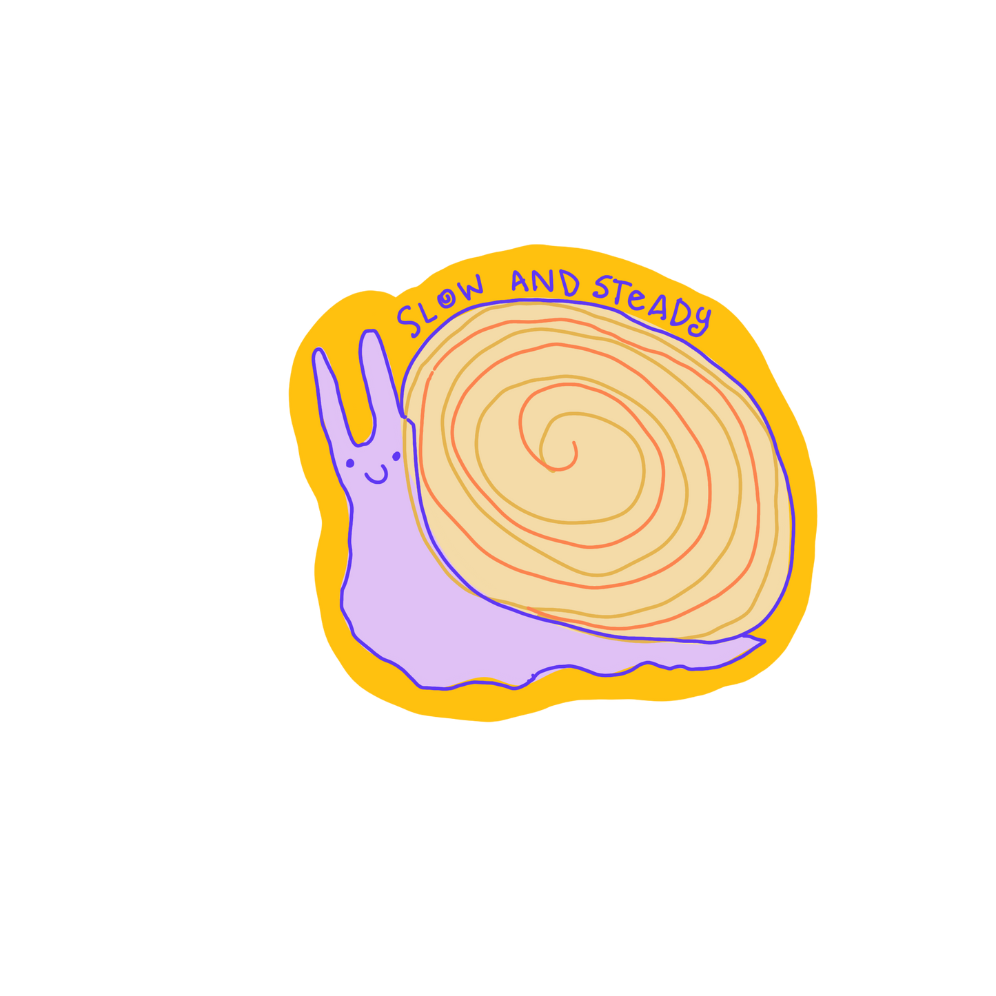 Slow and Steady sticker