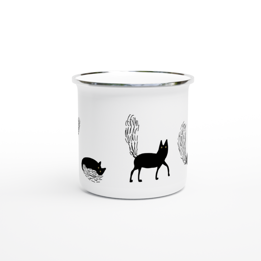 Yellow eyes 12oz Enamel Mug