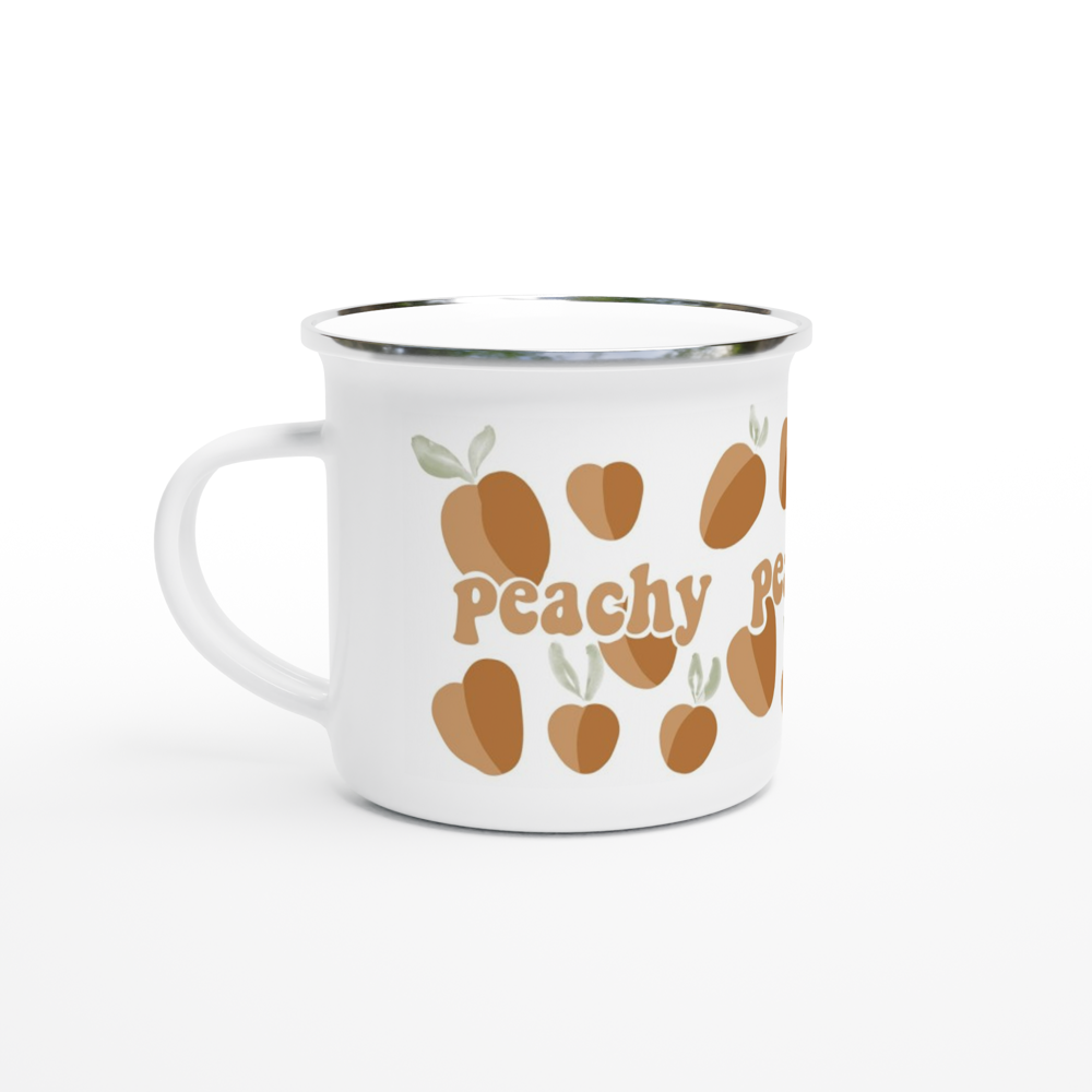 Peachy 12oz Enamel Mug