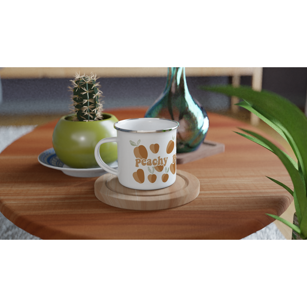 Peachy 12oz Enamel Mug