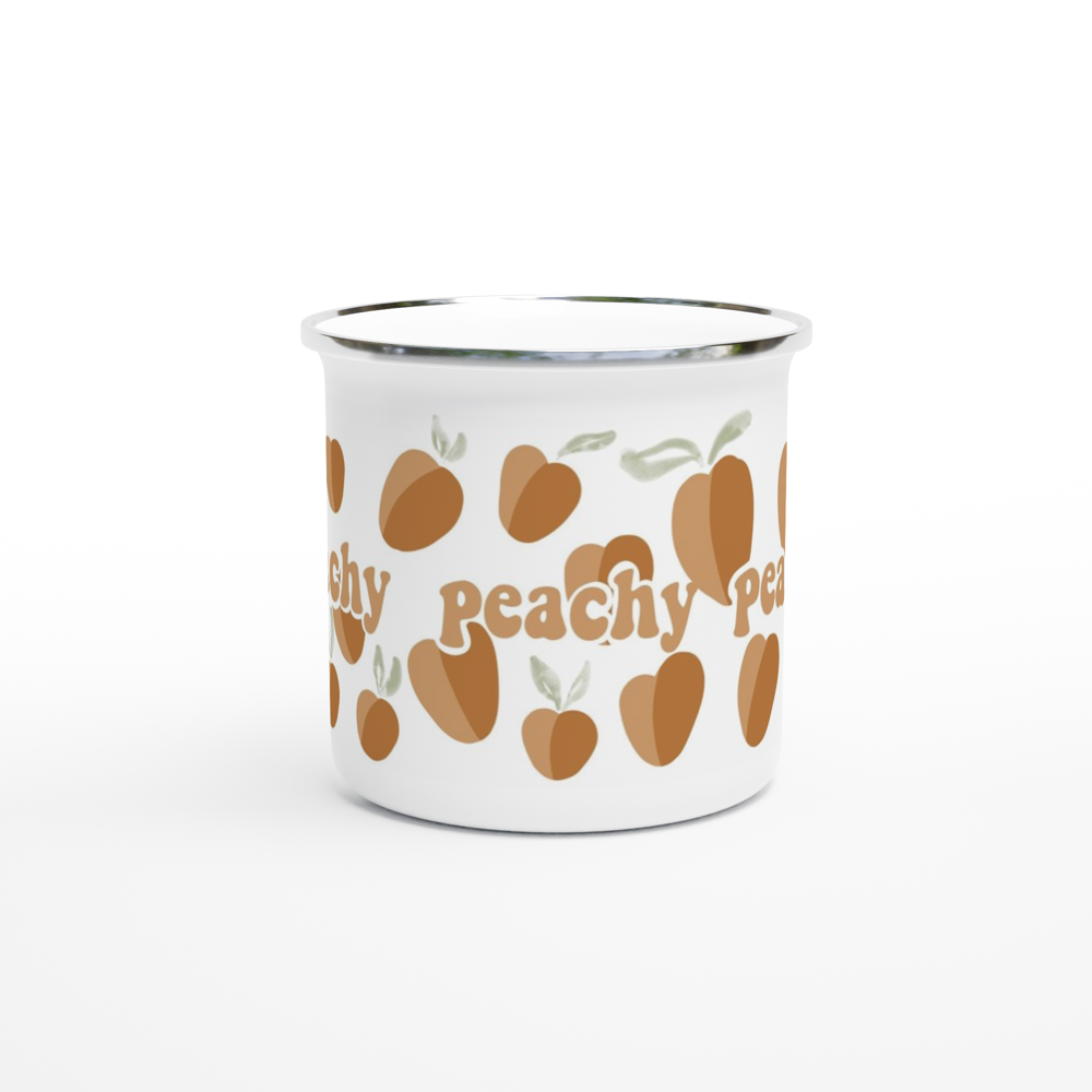 Peachy 12oz Enamel Mug