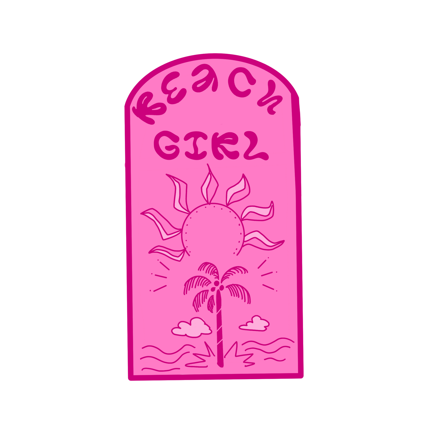 Beach Girl sticker