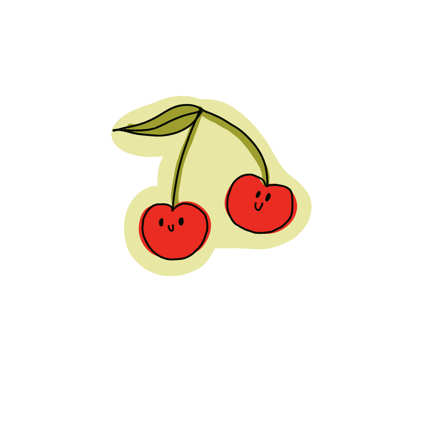 Cherries sticker