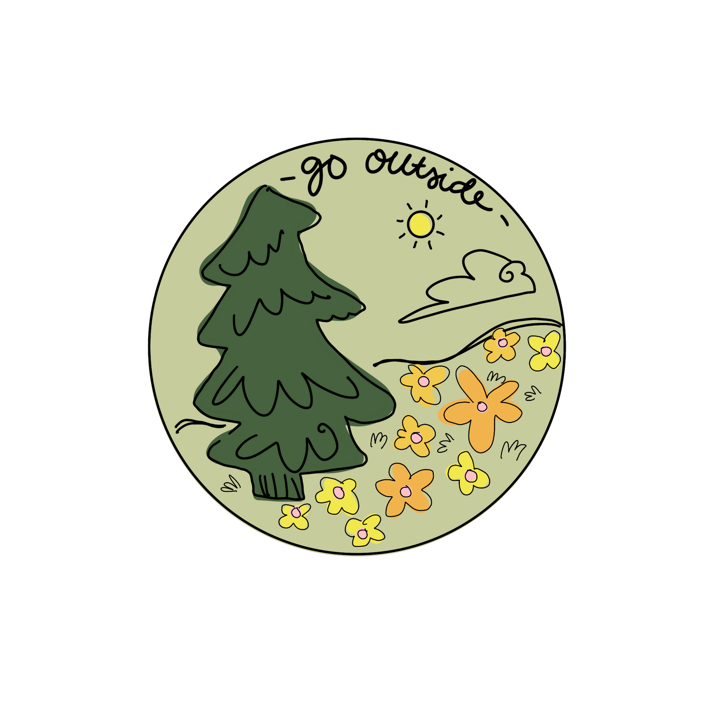 Go Outside sticker