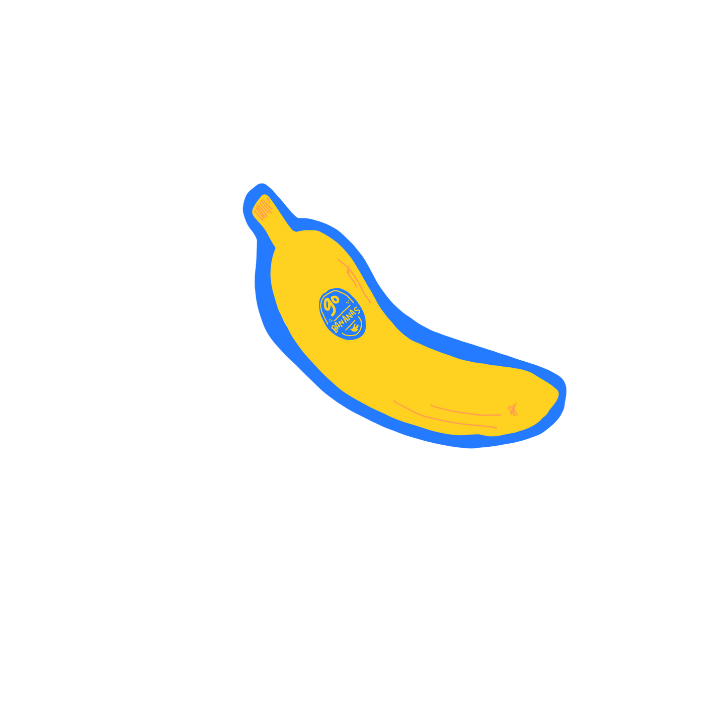 Banana sticker